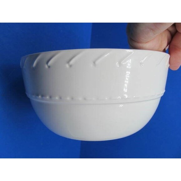 Lauren Ralph Lauren Whipstitch Cream All White 6" Cereal Bowl - Picture 7 of 8